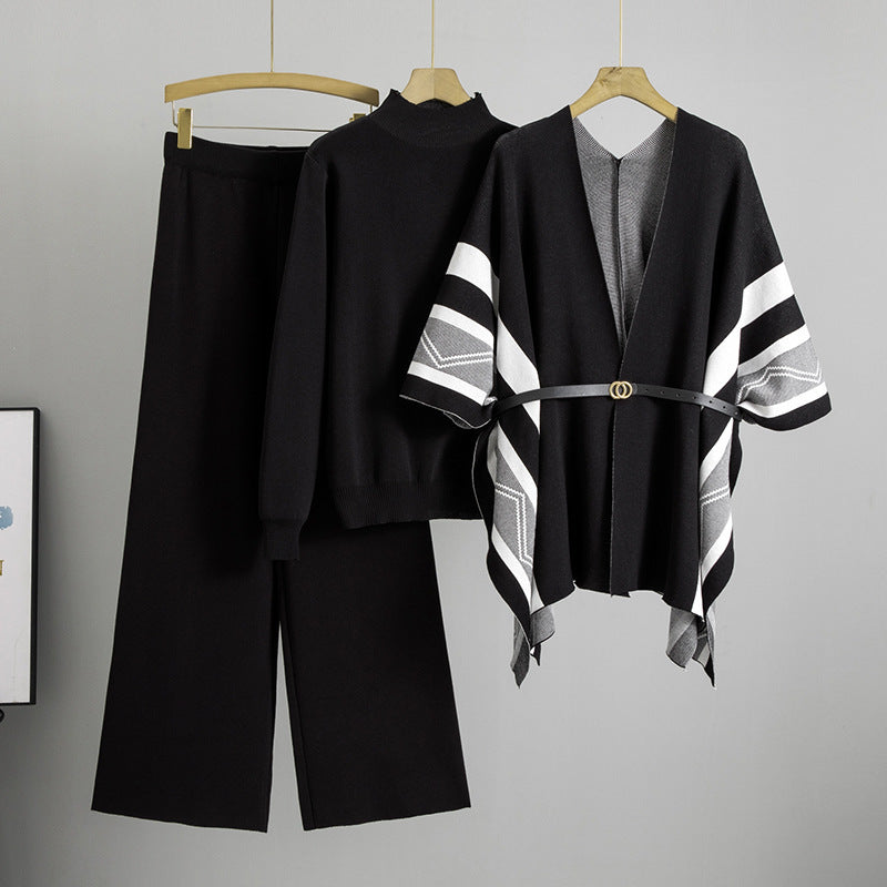 Ensemble trois pièces pour femme, style automne