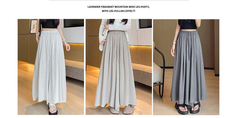 Pantalon large en lin pour femme, collection 2026