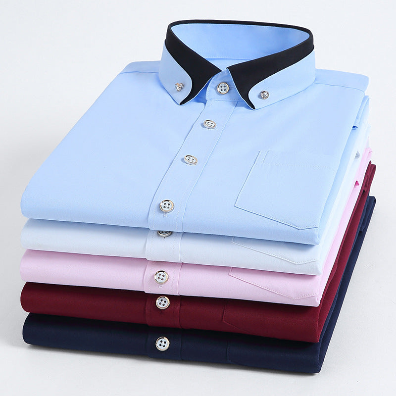 Chemise homme à manches longues stretch