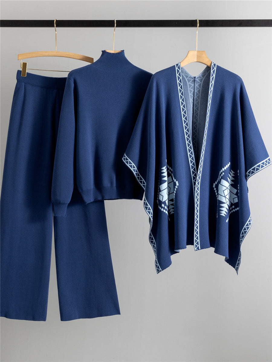 Ensemble trois pièces pour femme, style décontracté et ample