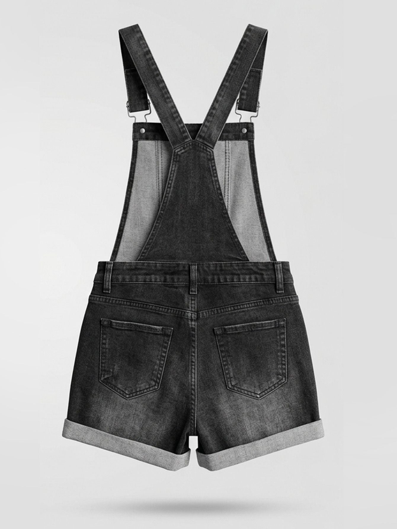 Salopettes en jean déchiré pour femme