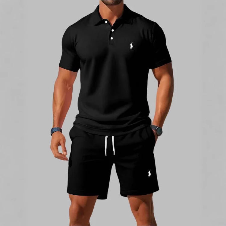 Chemise polo décontractée à revers boutonné