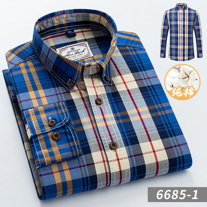 Chemise à carreaux en coton