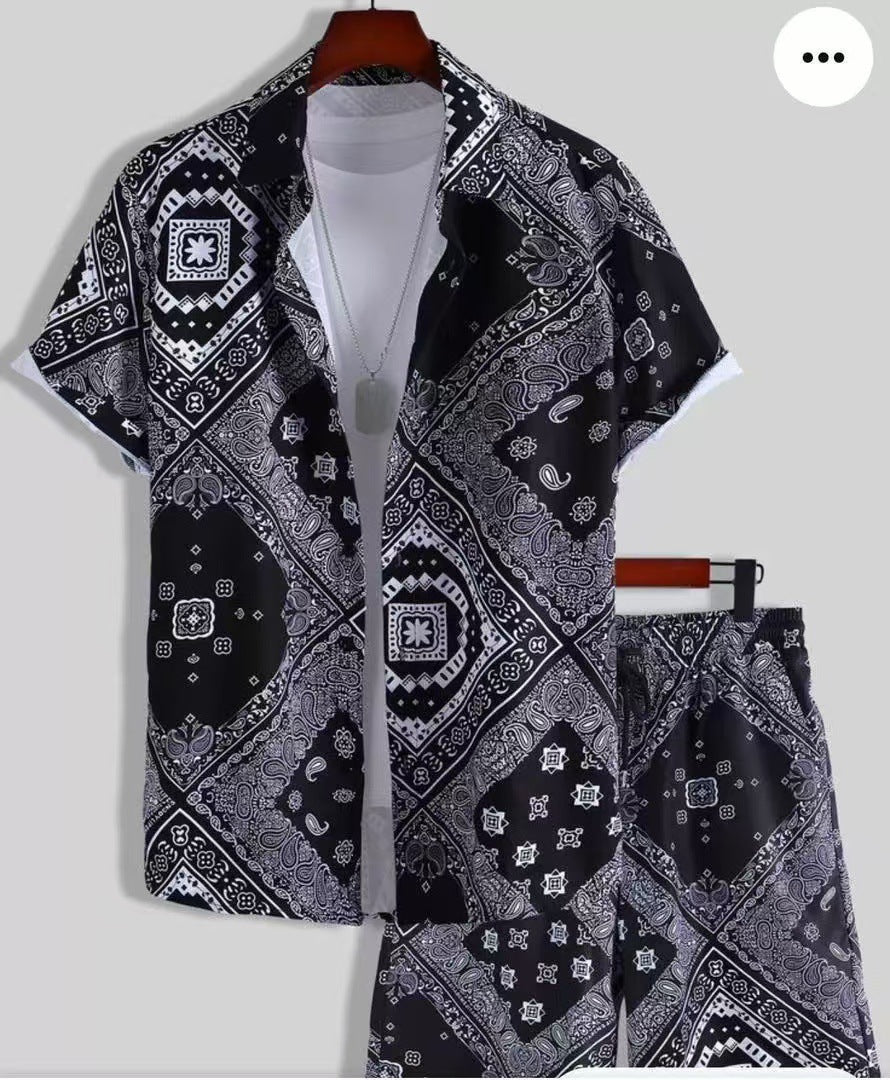 Ensemble homme TEMU Explosions : chemise hawaïenne