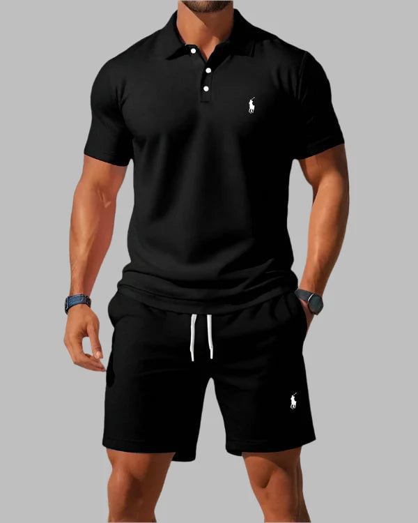 Chemise polo décontractée à revers boutonné