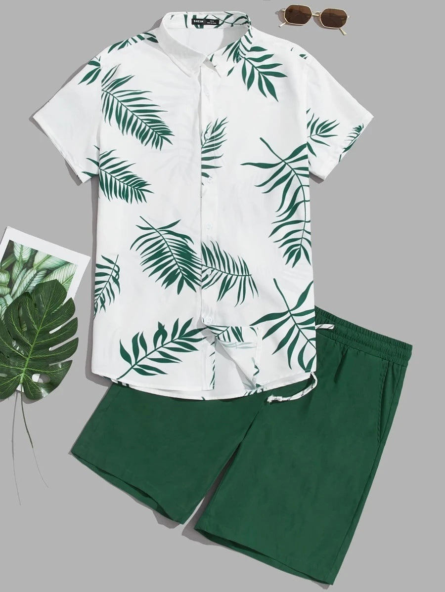 Ensemble homme TEMU Explosions : chemise hawaïenne
