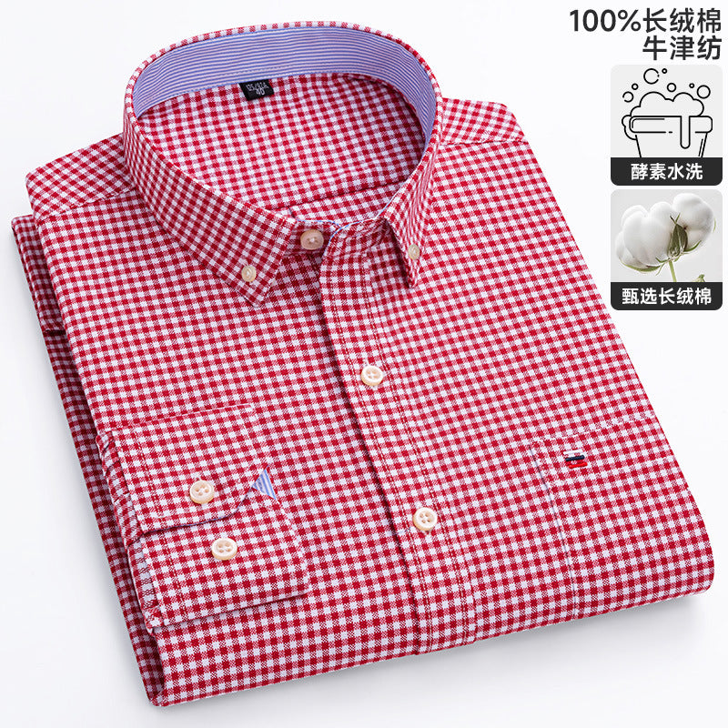 Chemise Oxford à manches longues
