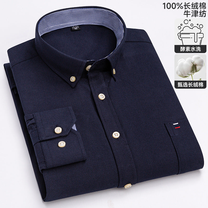 Chemise Oxford à manches longues