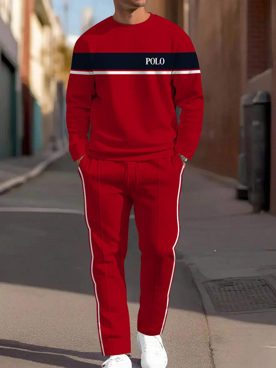 Sweat-shirt ample à manches longues, d'un pantalon de jogging