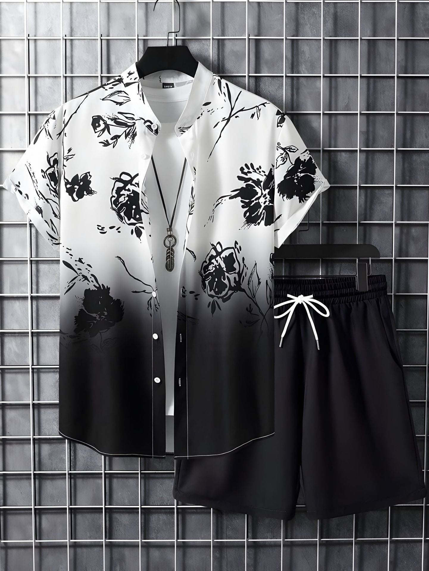 Ensemble homme TEMU Explosions : chemise hawaïenne
