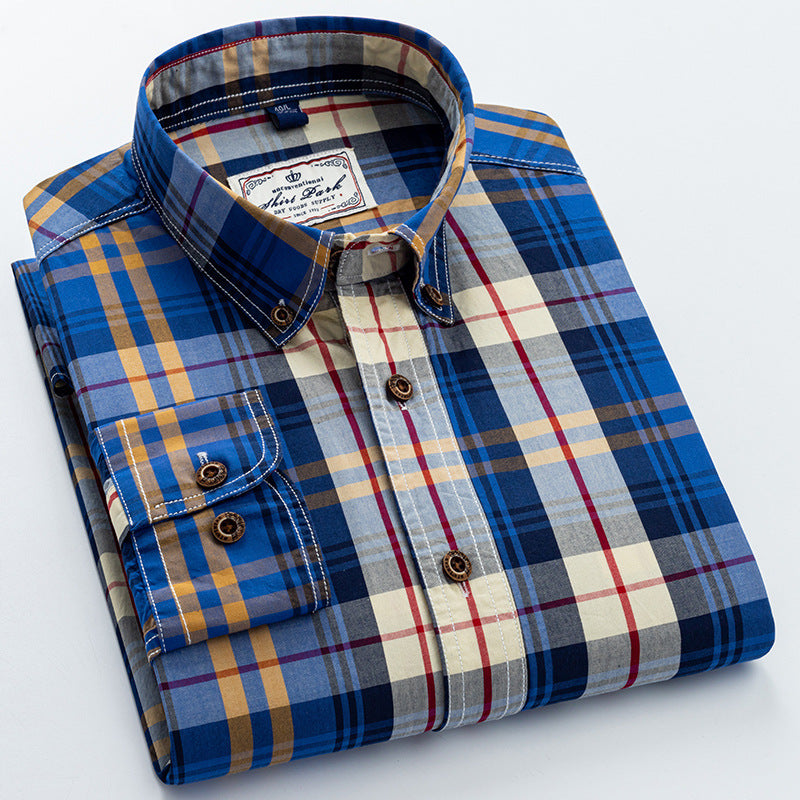 Chemise à carreaux en coton