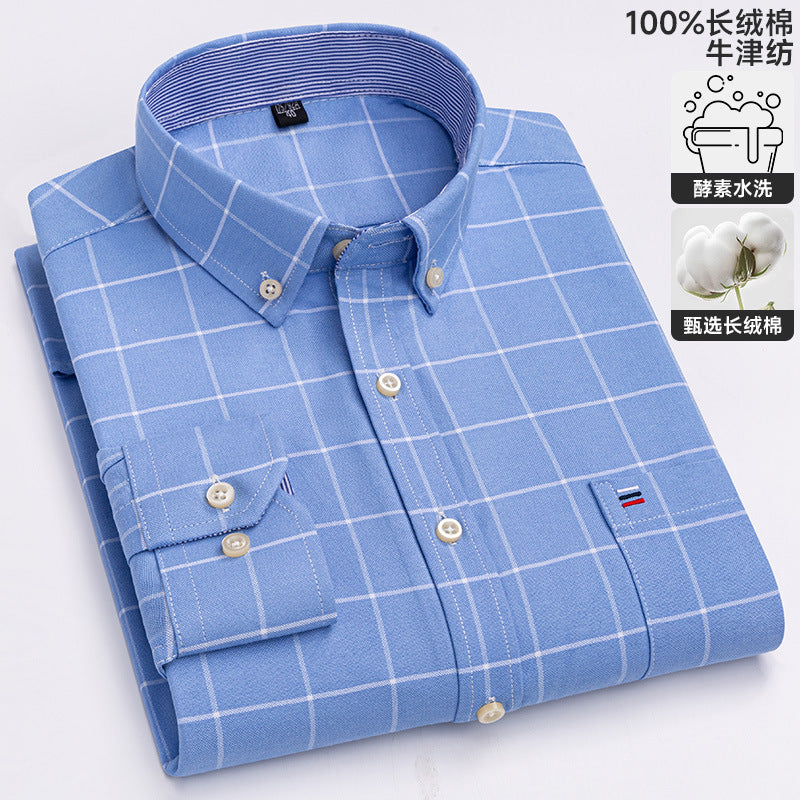 Chemise Oxford à manches longues