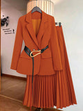 Ensemble tailleur deux pièces automne-hiver, veste et jupe
