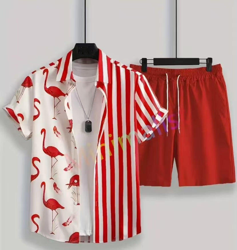 Ensemble homme TEMU Explosions : chemise hawaïenne