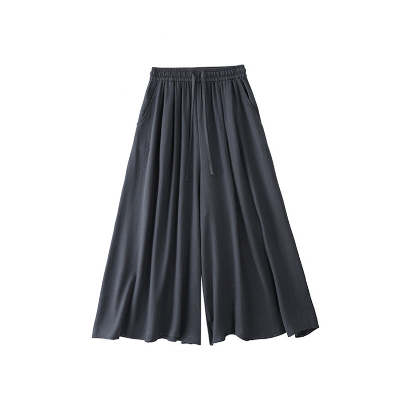 Pantalon large en lin pour femme, collection 2026