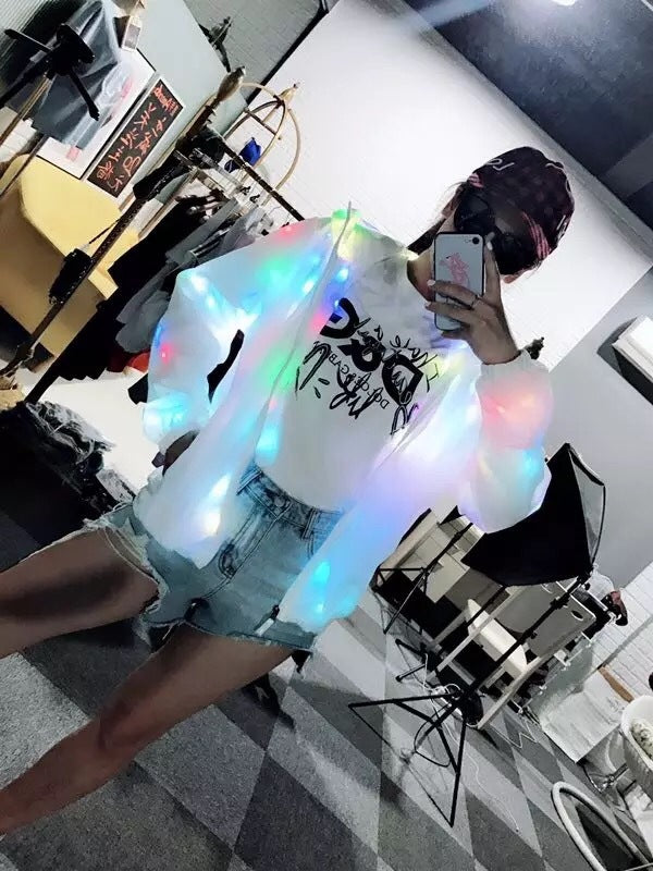 Manteau lumineux à LED