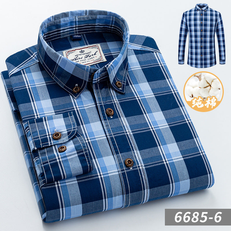 Chemise à carreaux en coton
