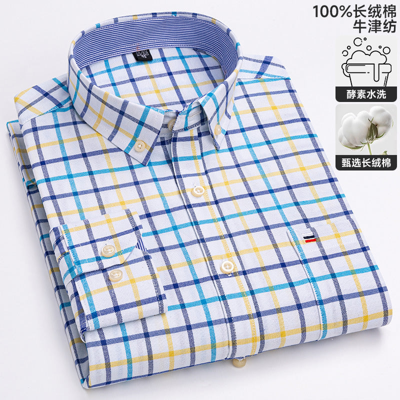 Chemise Oxford à manches longues