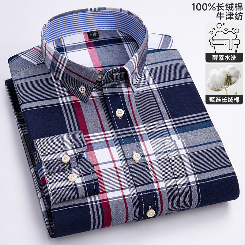 Chemise Oxford à manches longues