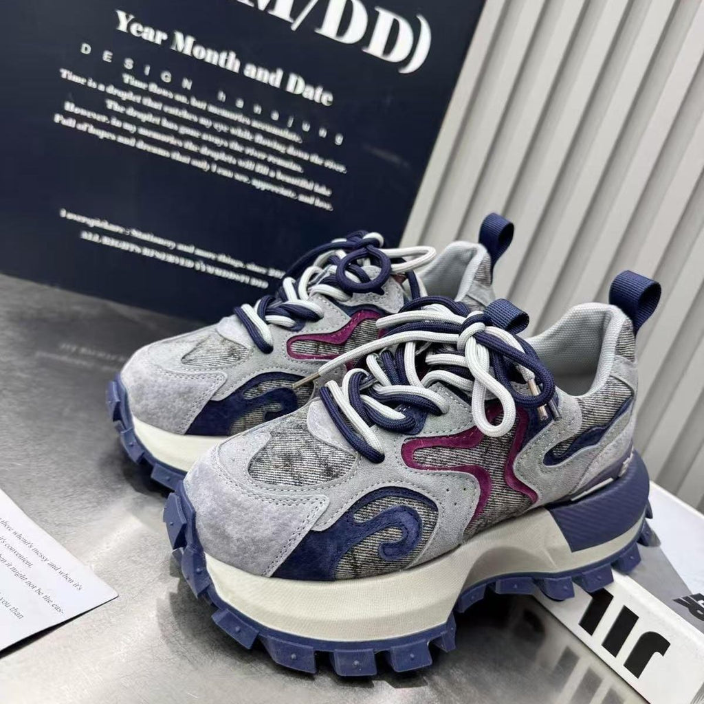 Chaussures compensées pour femmes, semelle épaisse de 6 cm