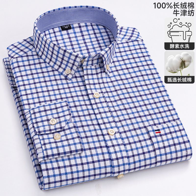 Chemise Oxford à manches longues